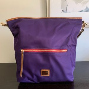 Purple Nylon Wayfarer Hobo Bag